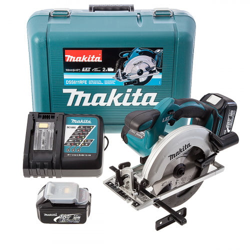 Sierra Circular 165mm 18v (2bat X 3ah) Dss611rfe Makita