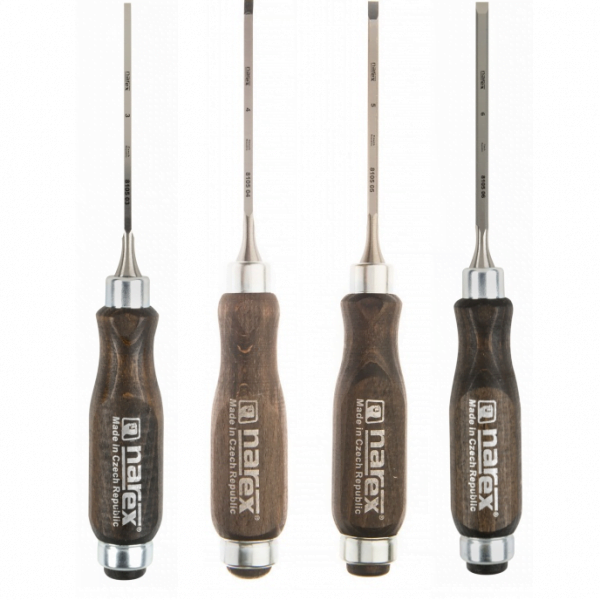 Kit De Formones Ergonomicos 3-4-5-6mm Narex