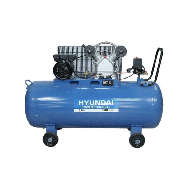 Compresor Monofásico 3HP 200L 115psi Correa 82HYXY200 Hyundai