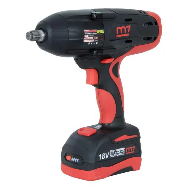 Llave Impacto Inalambrica 1/2" 18V 1200NM 2 Bat Mighty Seven