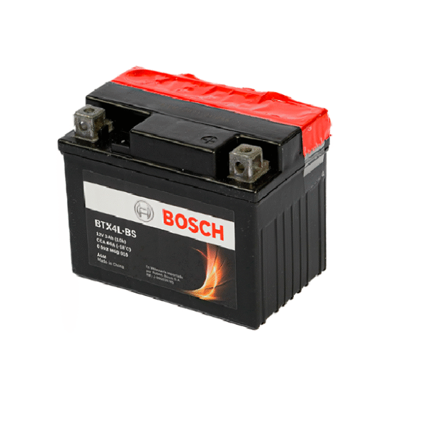 Bateria de Moto AGM 3Ah M6 12V 60CCA BTX4L Bosch