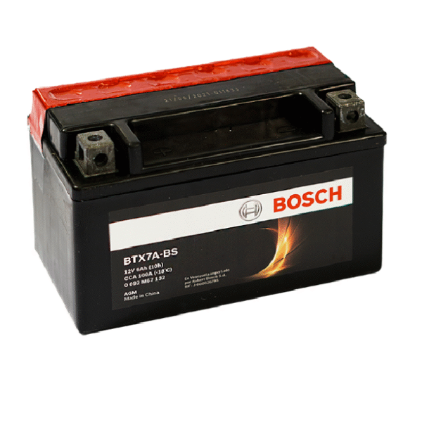 Bateria de Moto AGM 6Ah M6 12V 100CCA 39BTX7A Bosch