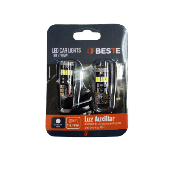 Kit Ampolletas Led T10 W5W 6000K 12V Beste