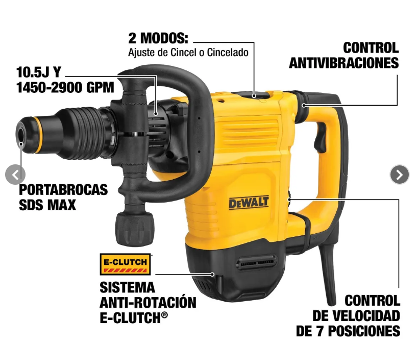 D25832K-2 Martillo Demoledor 6K D25832K Dewalt - Imagen 3