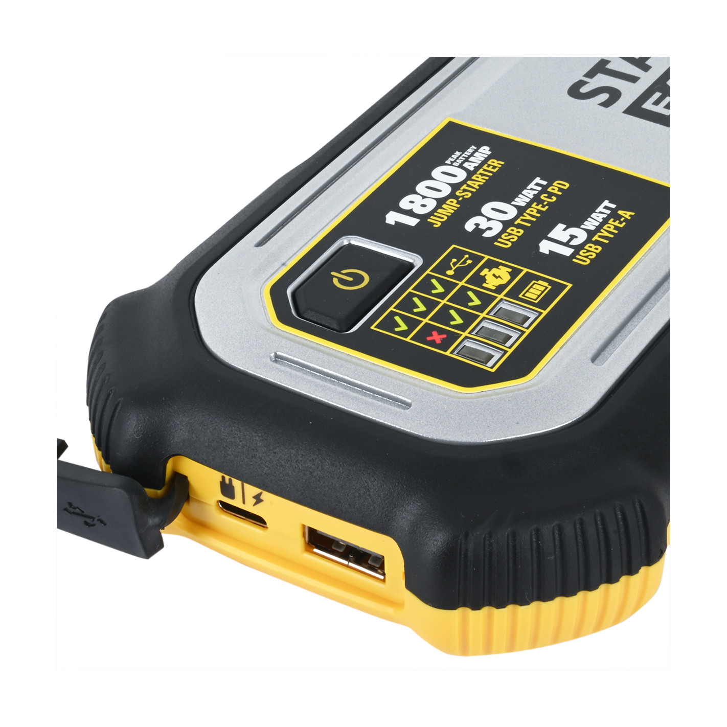 arrancador-de-bateria-stanley-fatmax-1800-amp (4) Partidor de Batería 12V 1800amp Fatmax Stanley - Imagen 7