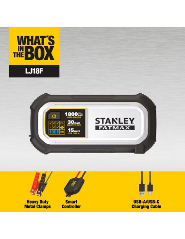 arrancador-de-bateria-stanley-fatmax-1800-amp (9) Partidor de Batería 12V 1800amp Fatmax Stanley - Imagen 11