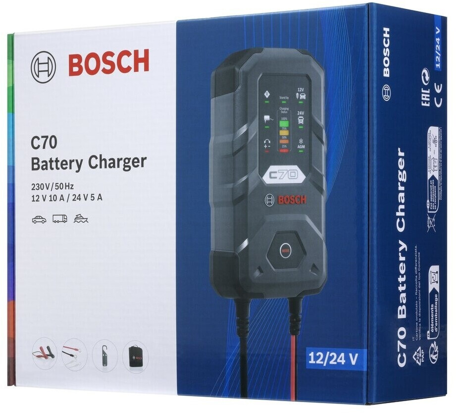 bosch-c70-90189911070 (1) Cargador De Batería Inteligente 12/24V C70 Bosch - Imagen 4