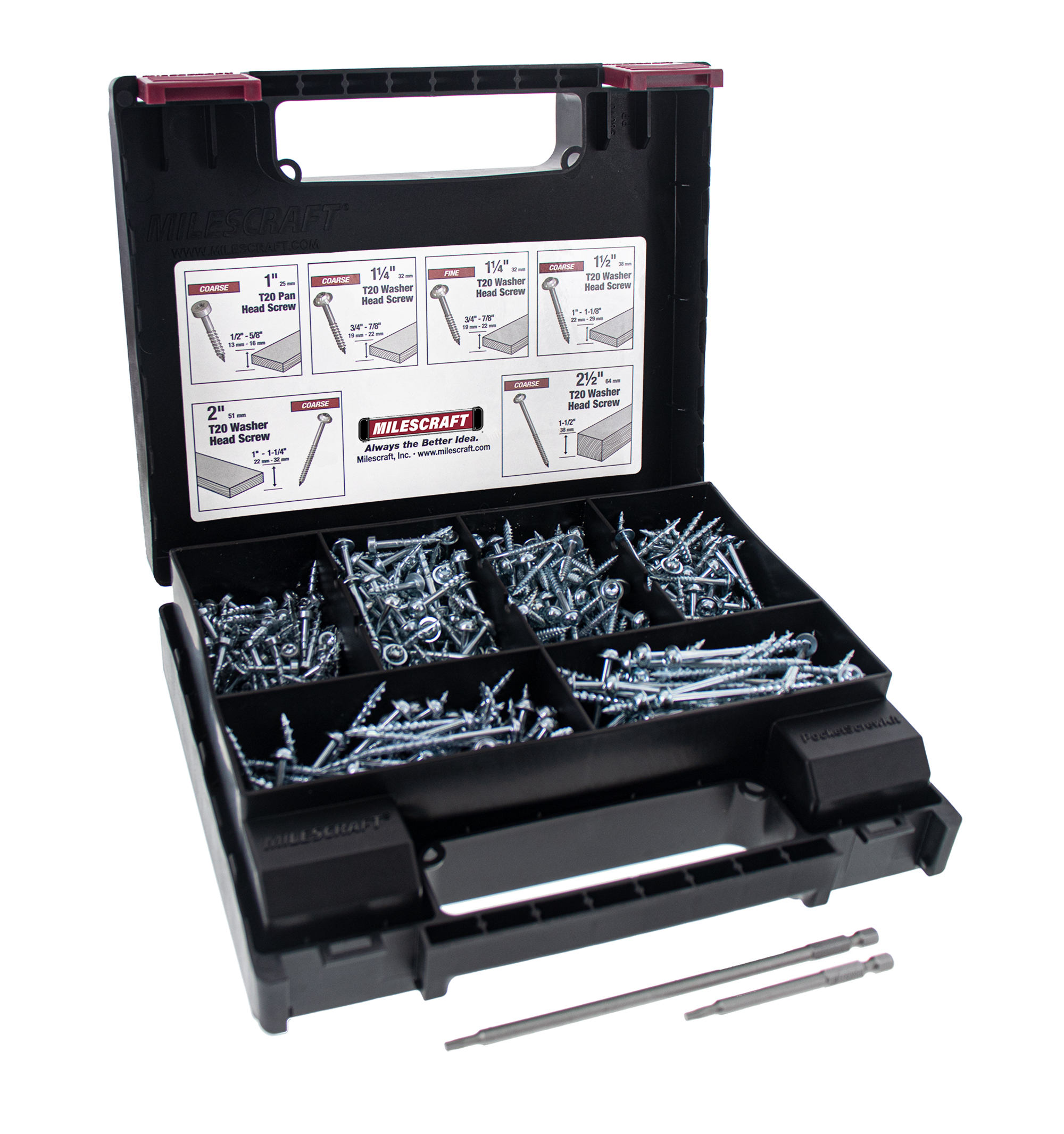 5200_Main-2 Kit de tornillo de Zinc T20 PocketScrewKit Milescraft - Imagen 1