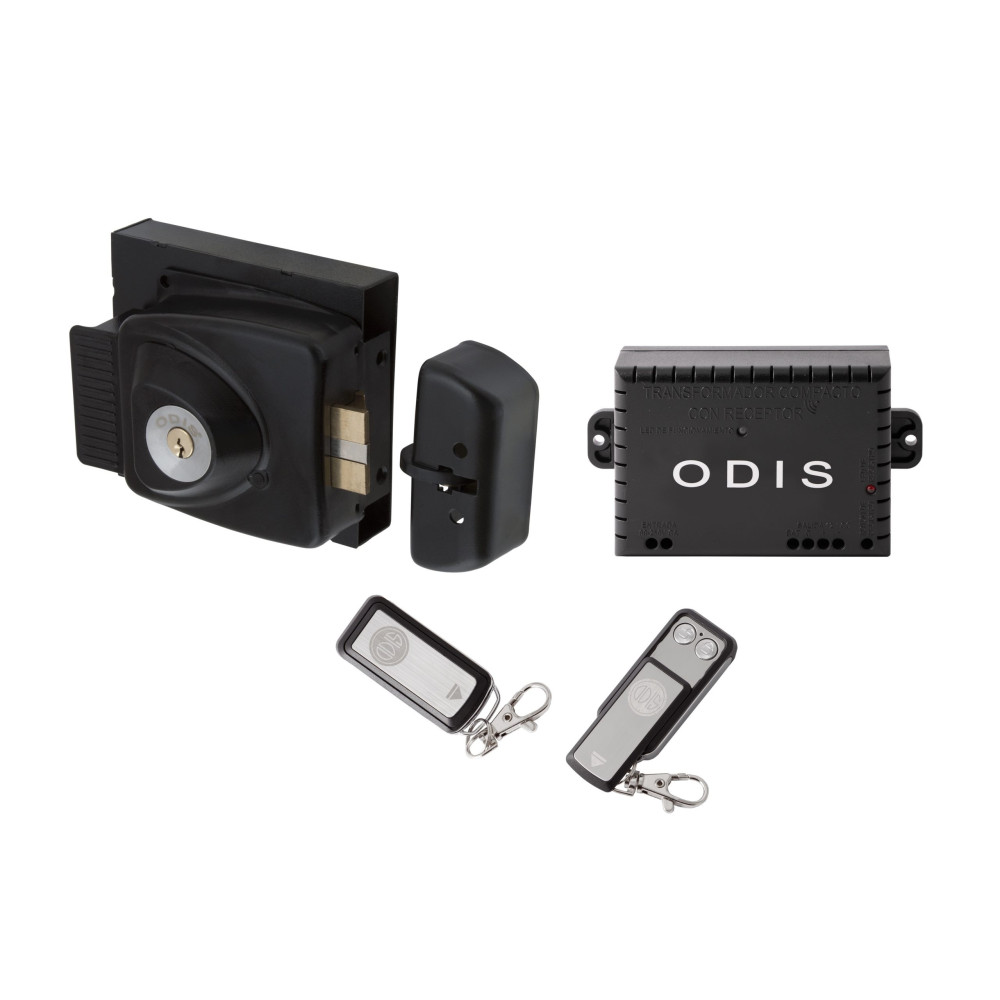 cerradura-sobreponer-electrica-odis-783-transformador-receptor-2-controles-odis-cep0001402 Kit Cerradura Exterior Sobreponer Eléctrica 783 + Transformador Odis - Imagen 1