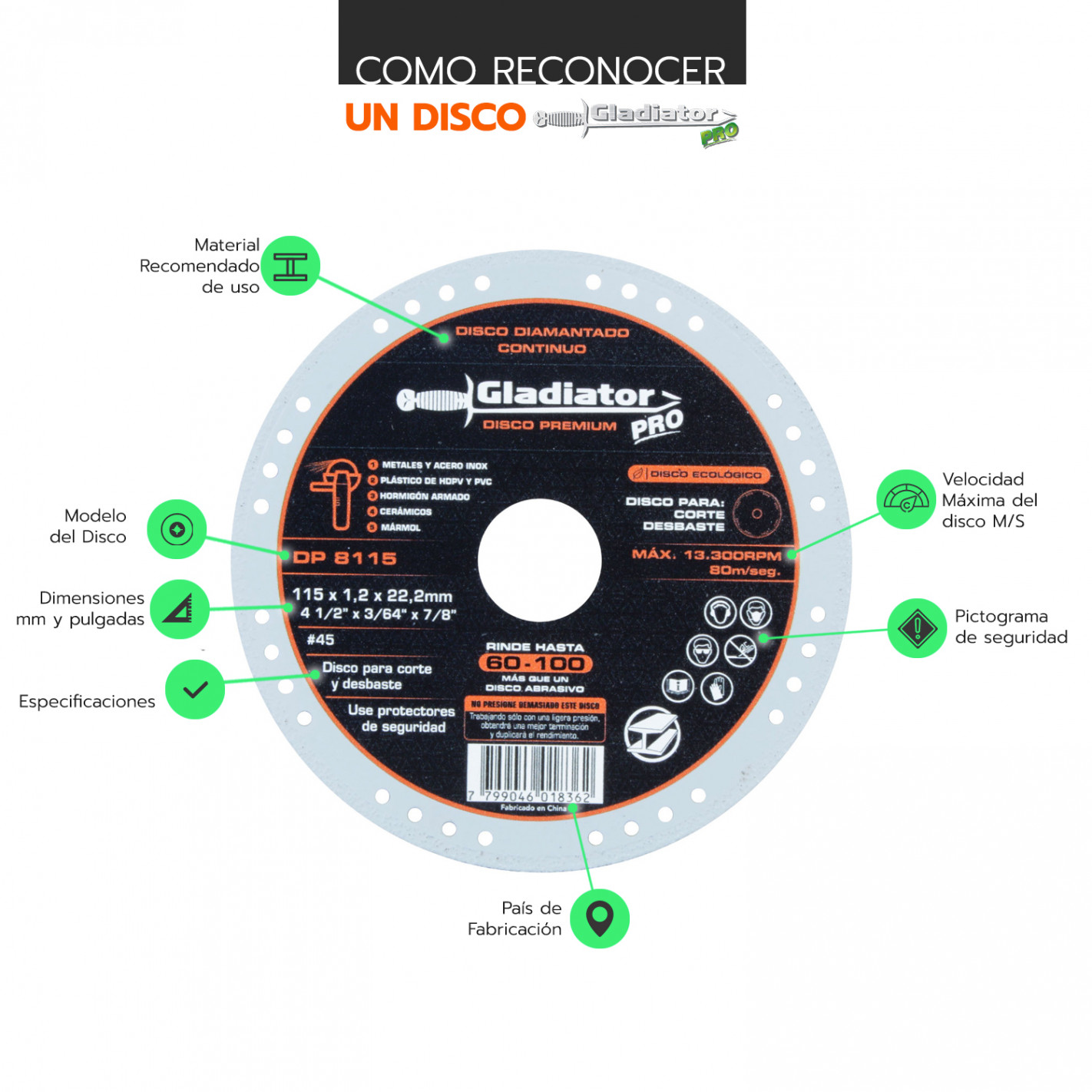 disco-4-1-2-multiproposito-premium-dp-8115 (3) Disco diamantado 4 1/2″ multiproposito premium dp 8115 Gladiator - Imagen 4